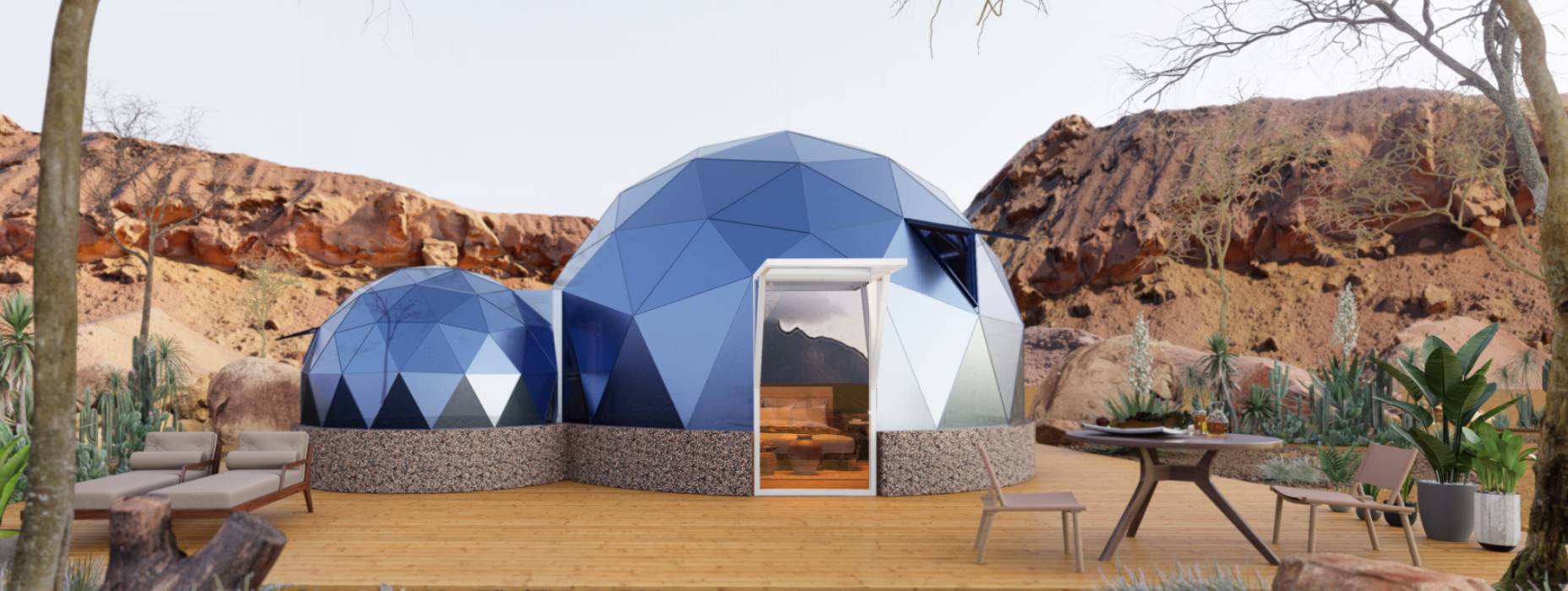 察哈尔右翼中旗球形智能光伏玻璃星空房